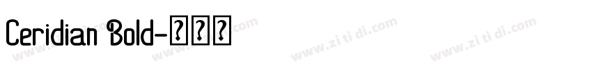 Ceridian Bold字体转换